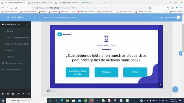 Video de navegación ciberseguridad