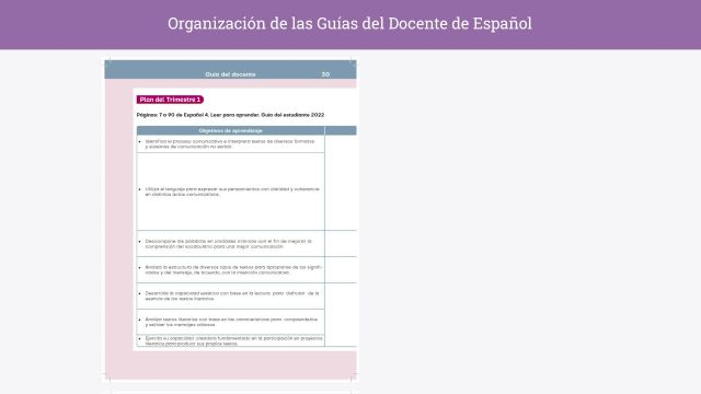 Español- Guía del docente 4-6