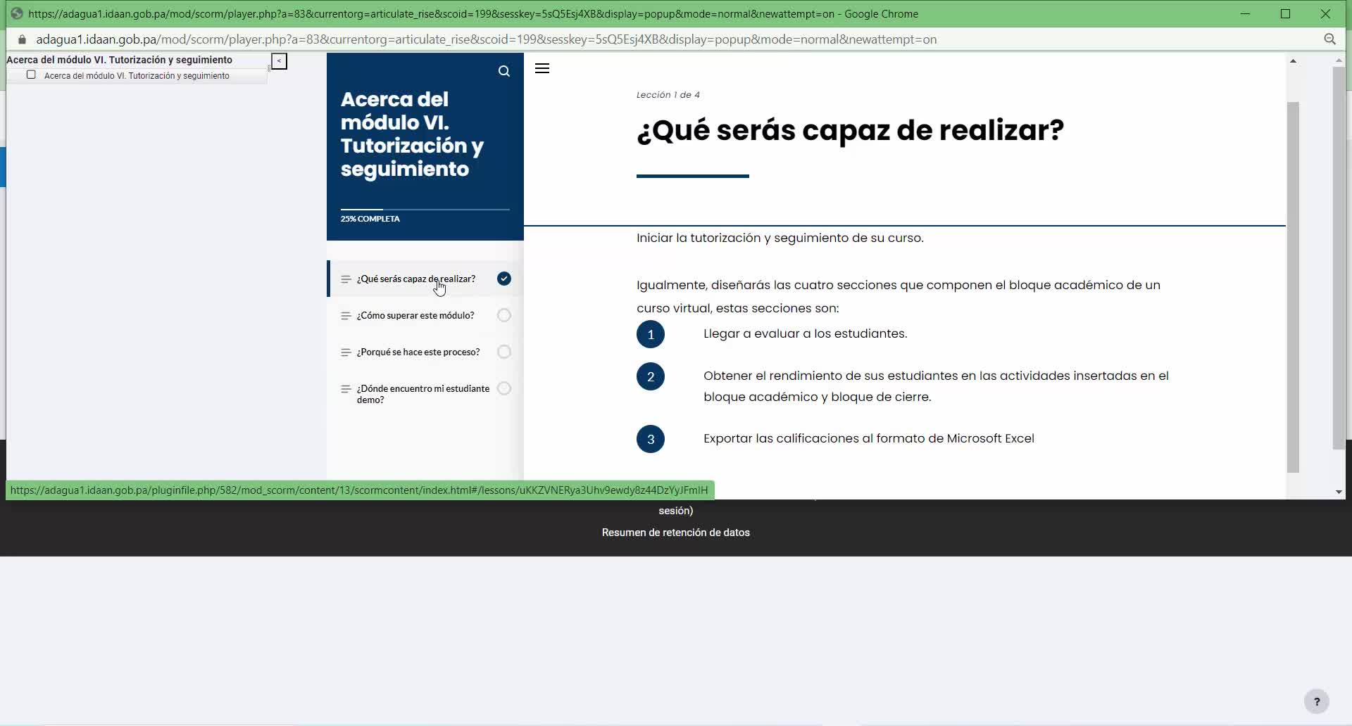 A- Tutorización- Acerca del módulo VI